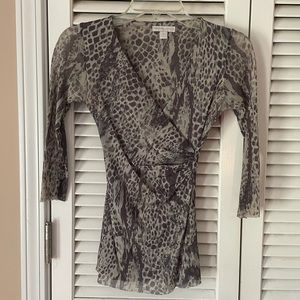New York & Company animal print top